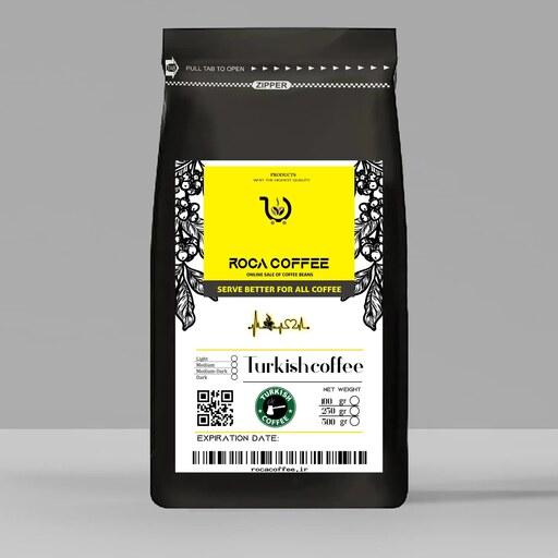 قهوه ترک 250گرم 10درصد قهوه عربیکا 90درصد قهوه ربوستا کیفیت  عالی - قهوه ترک