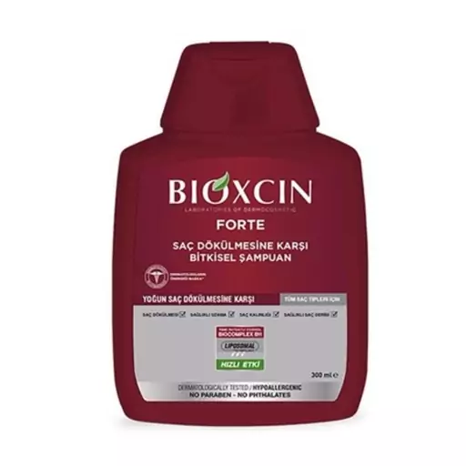 شامپو ضد ریزش بیوکسین BIOXCIN مدل فورته مناسب تمامی مو ها حجم 300ml