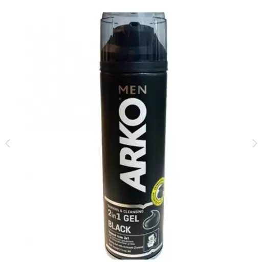 ژل اصلاح ریش آرکو ARKO مدل ضد التهاب 2in1 black دو در یک سیاه