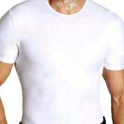 زیرپوش آستین کوتاه سفید مردانه 