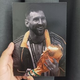 تابلو تخته شاسی فوتبالی لیونل مسی آرژانتین ابعاد 12،17