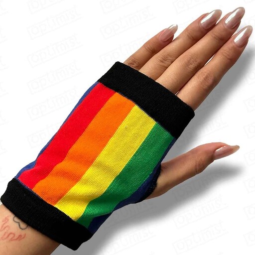 دستکش Rainbow نخ پنبه فری سایز