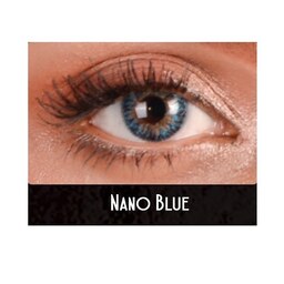 لنز چشم فنتسی رنگ آبی عسلی با دور مشکی Nano Blue