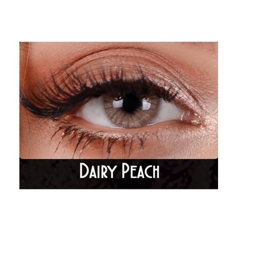 لنز چشم فلش رنگ عسلی خاکی Dairy Peach 