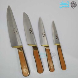 ست 4 عددی چاقوی آشپزخانه زنجان استیل غفاری