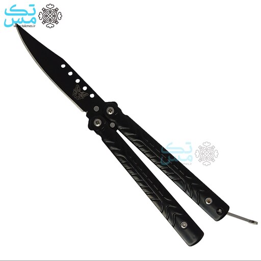 چاقوی پروانه ای مشکی سایز  کوچک   001 butterfly knife