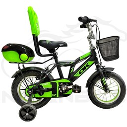 دوچرخه بچگانه اوکی سایز 12 مدل PRADO - HR 141مشکی-سبز.کد 1018024