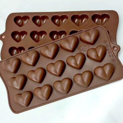قالب سیلیکونی شکلات طرح قلب پروانه ابعاد 10 در 20 سانت برند سورنا پارت 