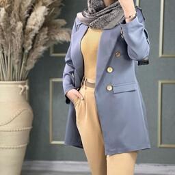 کت تک زنانه (مانتو)  مازراتی مدل شش دکمه 
