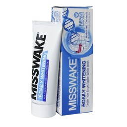 خمیر دندان سفید کننده روزانه میسویک Misswake مدل Daily Whitening ظرفیت 75 میلی لیتر