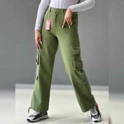 شلوار جین بگ کارگو رنگی شلوار جین زنانه بگ کارگو قد 102 سایز 38 تا 46 ارسال رایگان،،