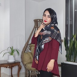 روسری دور دست دوز  زنانه