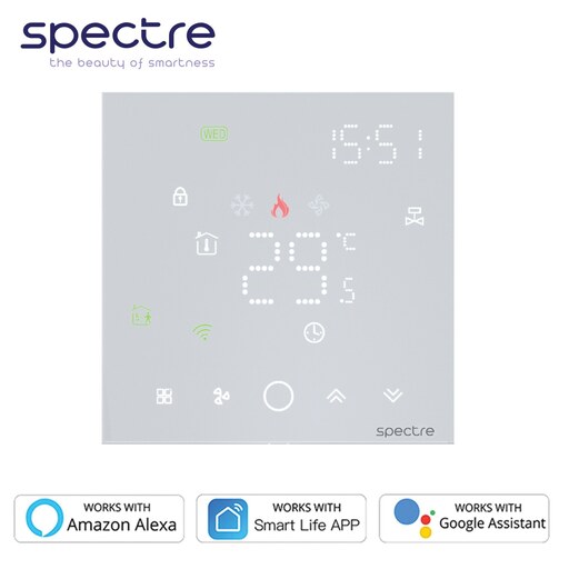 کلید  ترموستات لمسی هوشمند اسپکتر مدل  TSR13 مناسب برای فن کوئل و داکت اسپلیت 