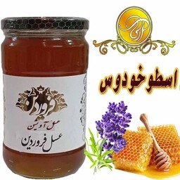 عسل اسطوخودوس صادراتی خام و اعلا 850 گرمی با ساکارز 2.7 و پرولین 1209 با برگه آزمایش 