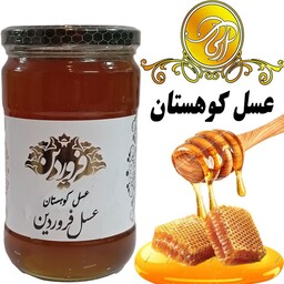 عسل  کوهستان صادراتی خام و اعلا 850 گرمی با ساکرز 2.9 و پرولین 785 همراه با برگه آزمایش 