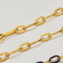 زنجیر گردنبند مردانه استیل طلایی دانه درشت شیک و زیبا
