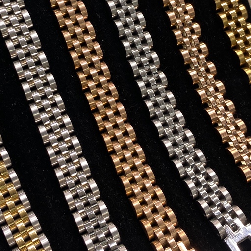 دستبند رولکس در دو رنگ نقره ای و رز گلد مناسب خانم ها و آقایان با بالاترین کیفیت