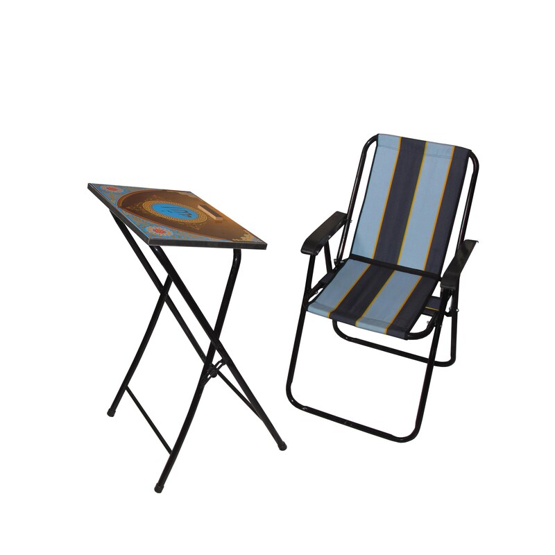 میز نماز با صندلی میزیمو مدل تاشو  طرح محراب کد 4151