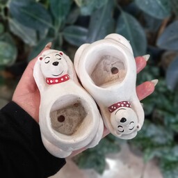 گلدان فانتزی عروسکی طرح خرس  هزینه ارسال بر اساس تعداد سفارش مشخص و با چاپار یا پست ارسال و هزینه ی آن با مشتریست
