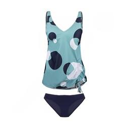 مایو شنا زنانه دو تکه دامنی Fashion Concept- 5746176 NZD ( سبز - سرمه ای )
