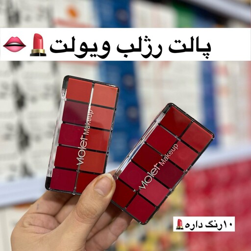 پالت رژ لب 10 رنگ (آرایشی هوتران)