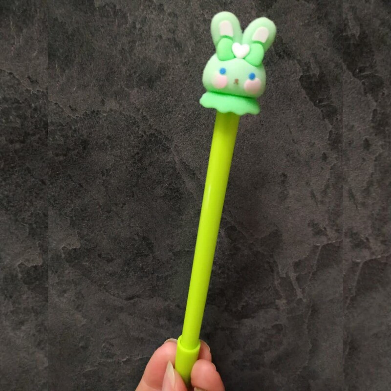 مداد بی نهایت طرح خرگوش سبز سرمدادی دار عروسکی لوازم التحریر فانتزی 