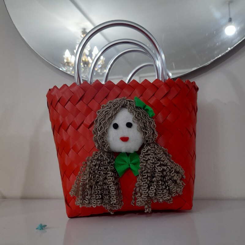 کیف بچگانه حصیری  عروسکی