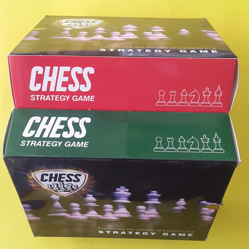 بازی شطرنج جعبه مقوایی