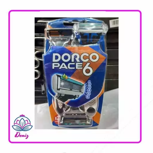  ژیلت شش لبه دورکو DORCO PACE 6 بسته سه عددی اصلی