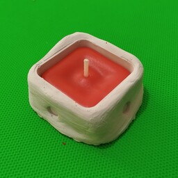 شمع وارمری طرح مربع