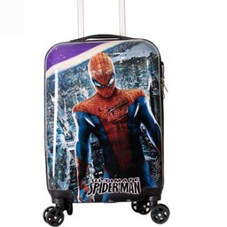 چمدان کودک مرد عنکبوتی  مشکی سایز بزرگ 20 اینچ