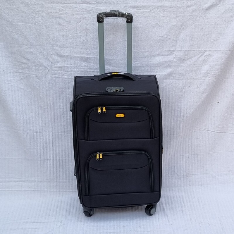 چمدان کت مشکی سایز متوسط  همراه با کاور