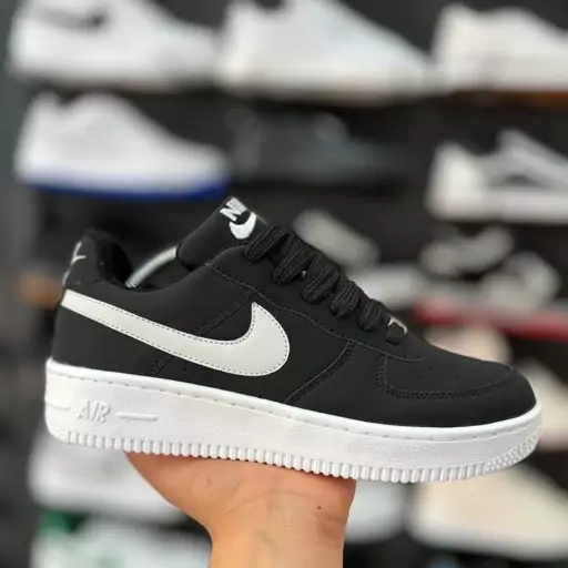 کتونی نایک ایرفورس مردانه و زنانه Nike Airforce رنگ بندی سفید و مشکی کرم و ... اسپرت 37 تا 44