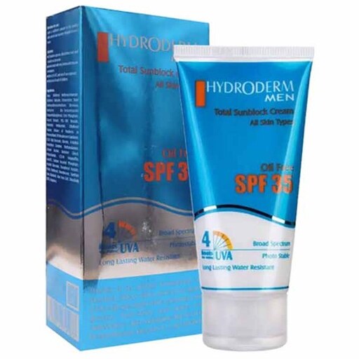 کرم ضد آفتاب آقایان هیدرودرم SPF35 وزن 50 گرم