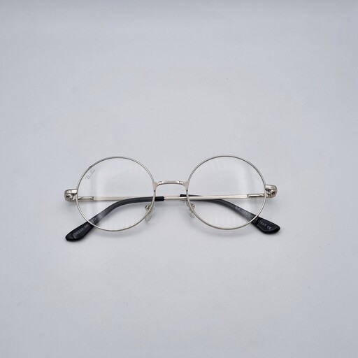 فریم عینک طبی اسپرت زنانه و مردانه مدل گرد رنگ نقره ای 