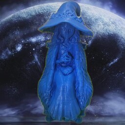 اکشن فیگور پرنسس رانی 3dprint رنگ آبی  Princess Ranni  از بازی شاهکار الدن رینگ