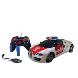 اسباب بازی ماشین کنترلی شارژی بوگاتی پلیس بزرگراه 