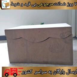 بیس خامه چوبی صندوق مخمل جلو دالبردار سایز  30در50 ارتفاع25 برای تولید جعبه مخمل