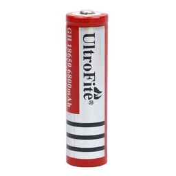 باتری شارژی لیتیومی یونی استوانه ای 3.7 ولت برند الترا فایت ultrafite مدل 18650