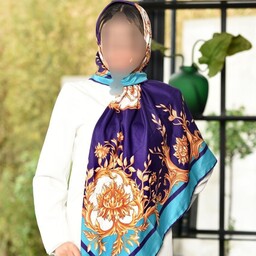 روسری عیدانه مجلسی توییل ابریشم قواره 120 در رنگبندی بینظیر