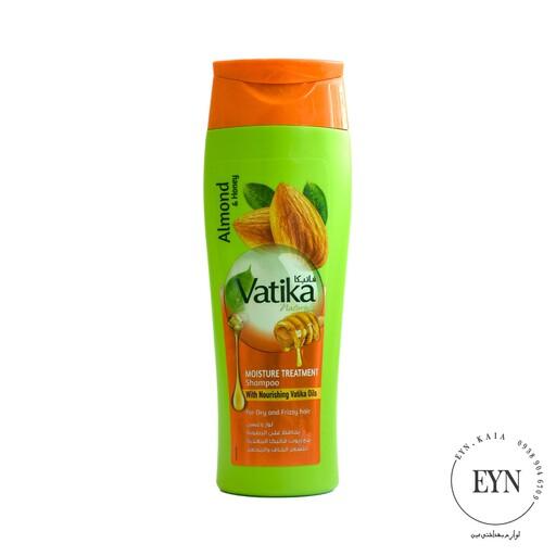 شامپو آبرسان بادام و عسل واتیکا Vatika Moisture Treatment Shampoo Almond and Honey Shampoo 400ml