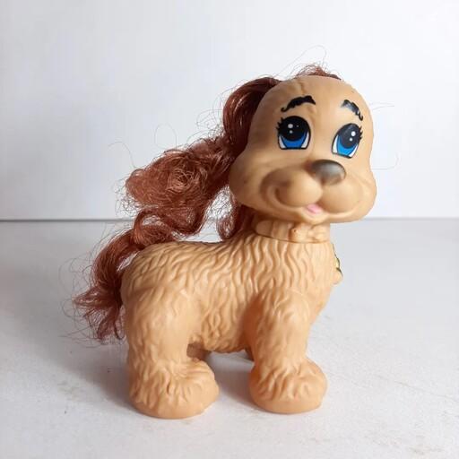 عروسک تاتی سگ با موهای کاشت بلند،سرش چرخشی هست.یک کار بسیار خاص و کمیاب و با کیفیت 