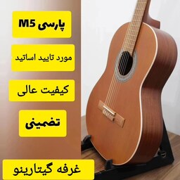 گیتار پارسی m5 همراه با کیف ضد ضربه و پیک(مضراب گیتار) و با ارسال رایگان
