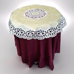 رومیزی مخمل مربع و گرد سه لایه مناسب میز خاطره و انواع میز جلو مبلی و مربع