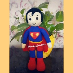 عروسک سوپرمن بافتنی