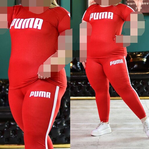 تیشرت وشلوار ورزشی سایزبزرگpuma