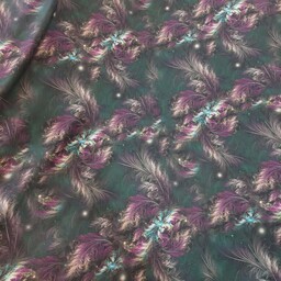 چادر رنگی مجلسی طرح پر طاووسی سه بعدی 