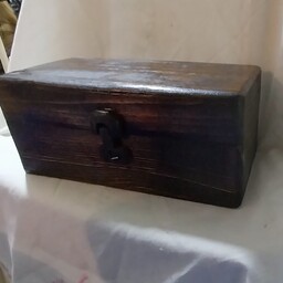 جعبه صندوقچه چوبی لولا  و قفل منحصر بفرد محکم و چوبی 