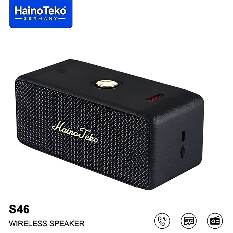 اسپیکر بلوتوثی قابل حمل هاینوتکو Haino Teko S46 - اسپیکر بلوتوث هاینو تکو رم و فلش خور