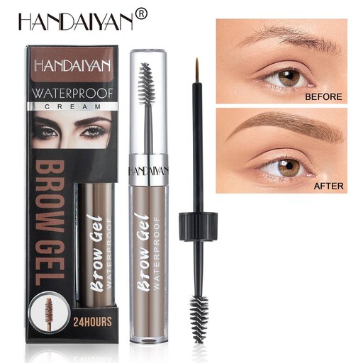 ریمل رنگی ابرو هندیان دو طرفه ضدآب 24 ساعته Handaiyan Double Sided Eyebrow Gel شماره 3